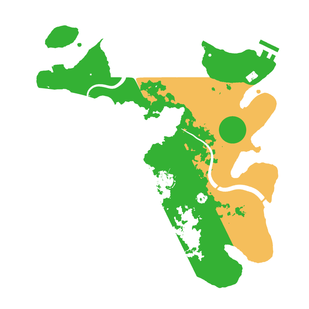 Biome Rust Map: Procedural Map, Size: 3000, Seed: 5045