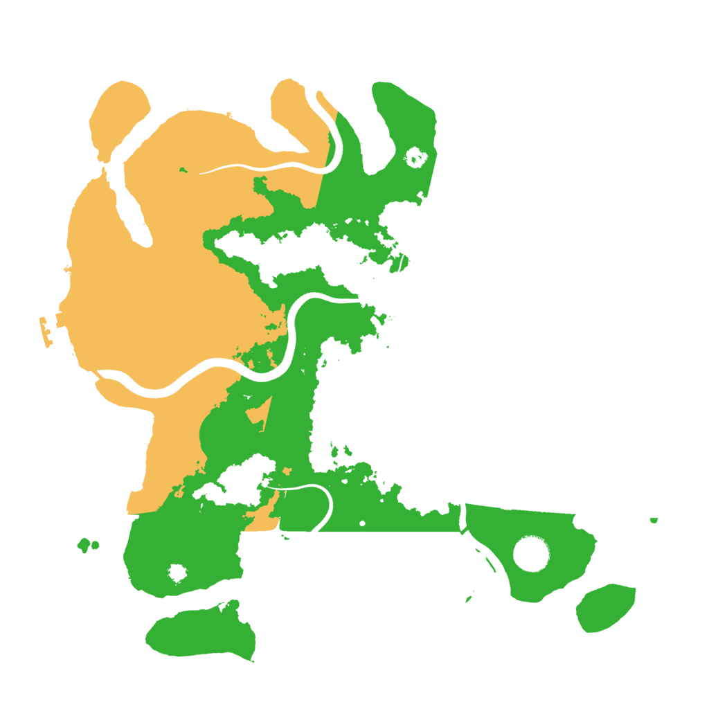 Biome Rust Map: Procedural Map, Size: 3500, Seed: 518128118