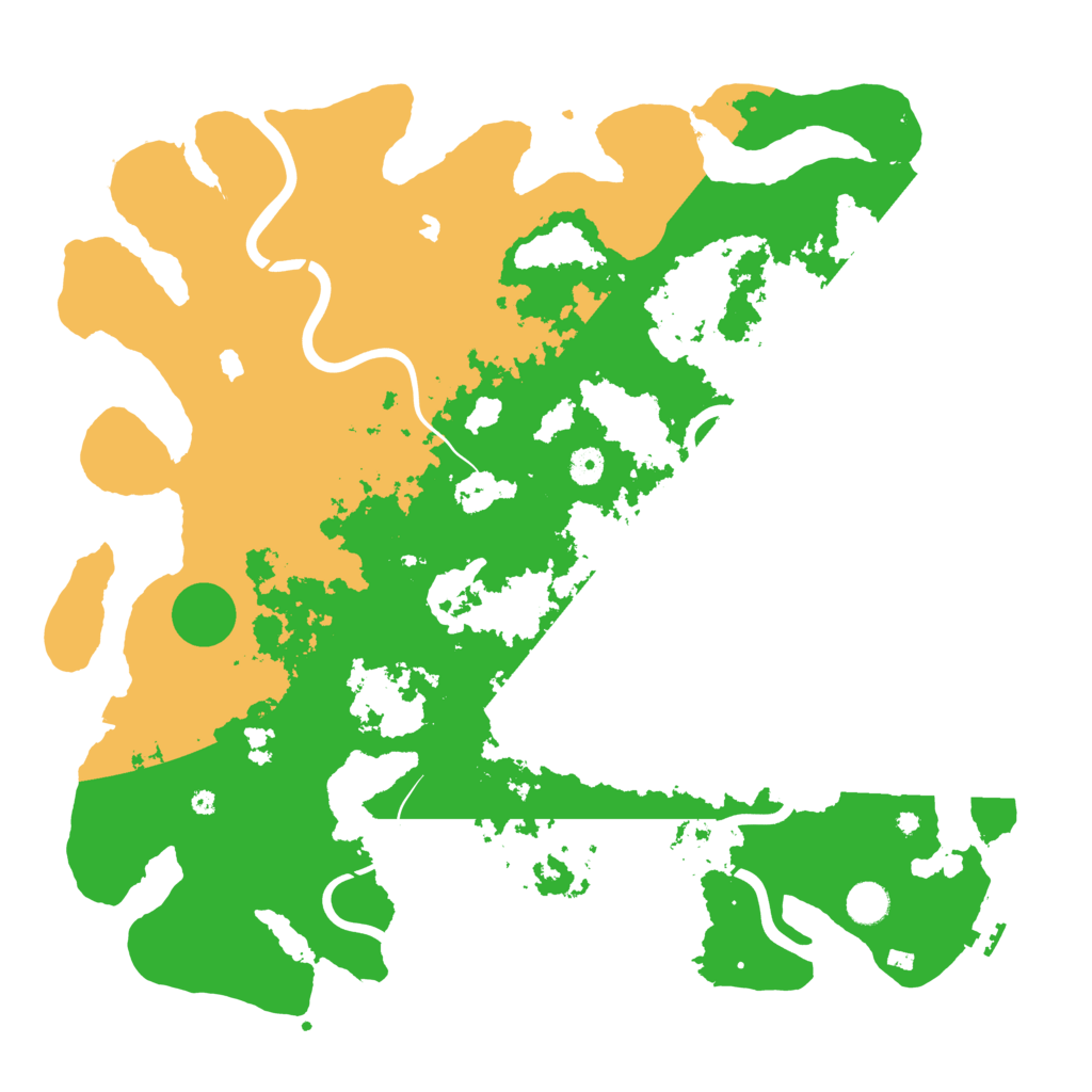 Biome Rust Map: Procedural Map, Size: 4500, Seed: 366753260