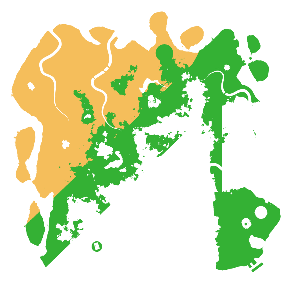 Biome Rust Map: Procedural Map, Size: 4500, Seed: 799056267