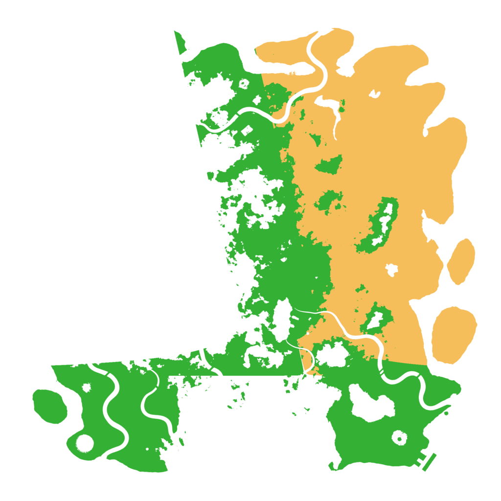 Biome Rust Map: Procedural Map, Size: 5000, Seed: 1310422849