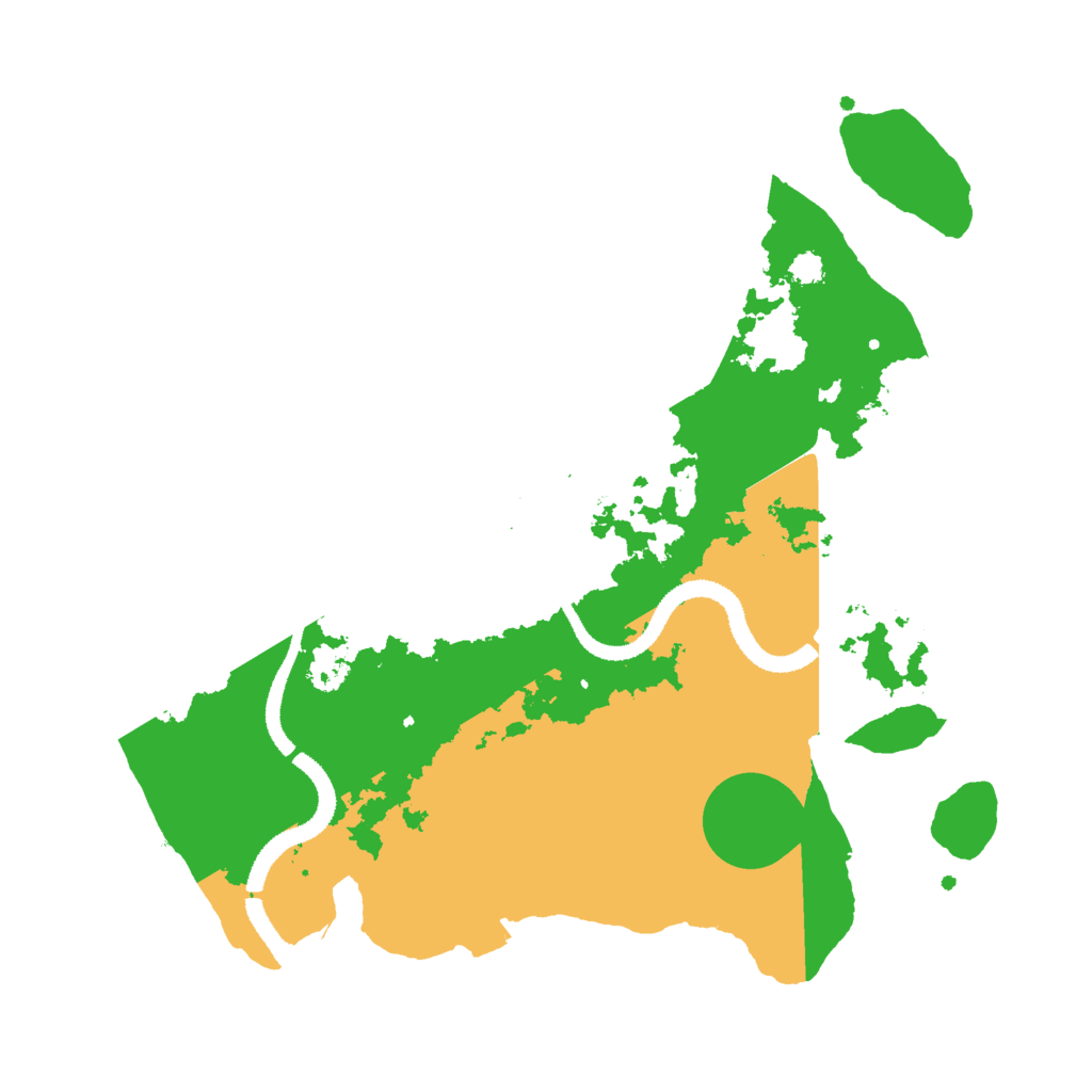 Biome Rust Map: Procedural Map, Size: 3000, Seed: 245757163