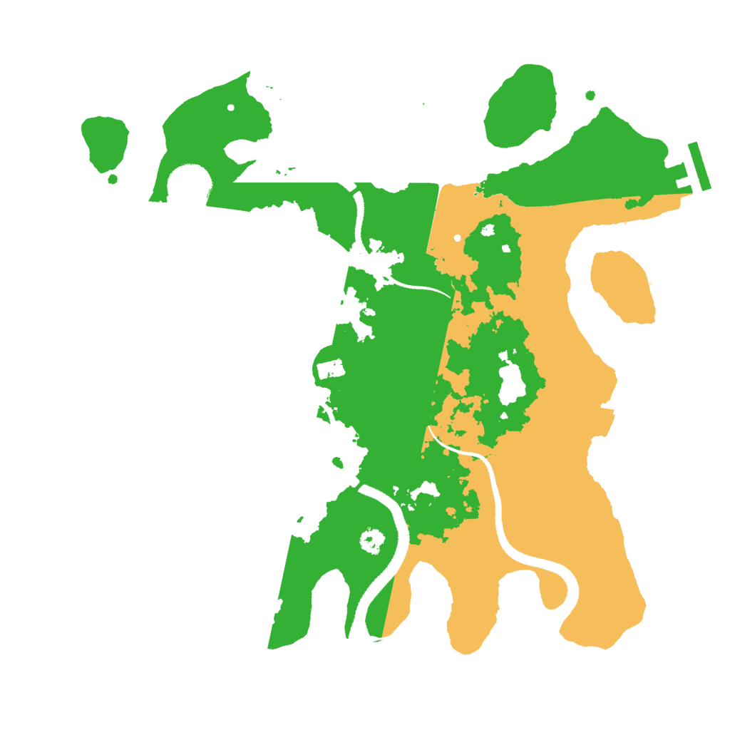 Biome Rust Map: Procedural Map, Size: 3000, Seed: 1985696982