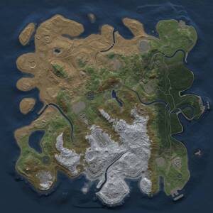 Thumbnail Rust Map: Procedural Map, Size: 4250, Seed: 1435302179, 19 Monuments