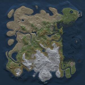 Thumbnail Rust Map: Procedural Map, Size: 4250, Seed: 1435302179, 16 Monuments