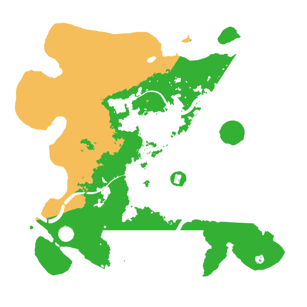Biome Rust Map: Procedural Map, Size: 3500, Seed: 140368253
