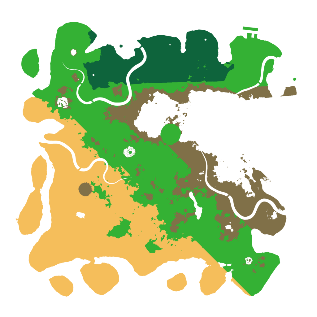 Biome Rust Map: Procedural Map, Size: 4200, Seed: 143254