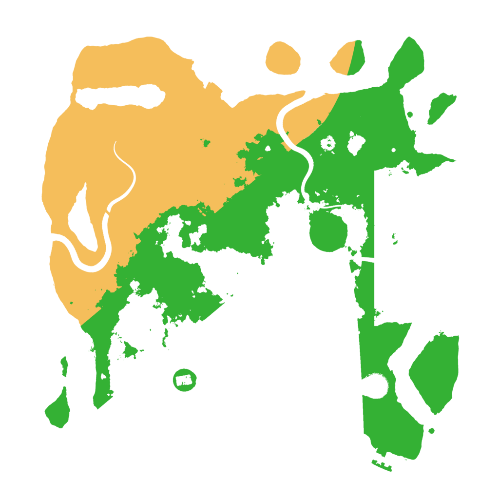 Biome Rust Map: Procedural Map, Size: 3500, Seed: 1375441883