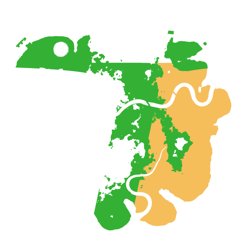 Biome Rust Map: Procedural Map, Size: 3000, Seed: 1000100825