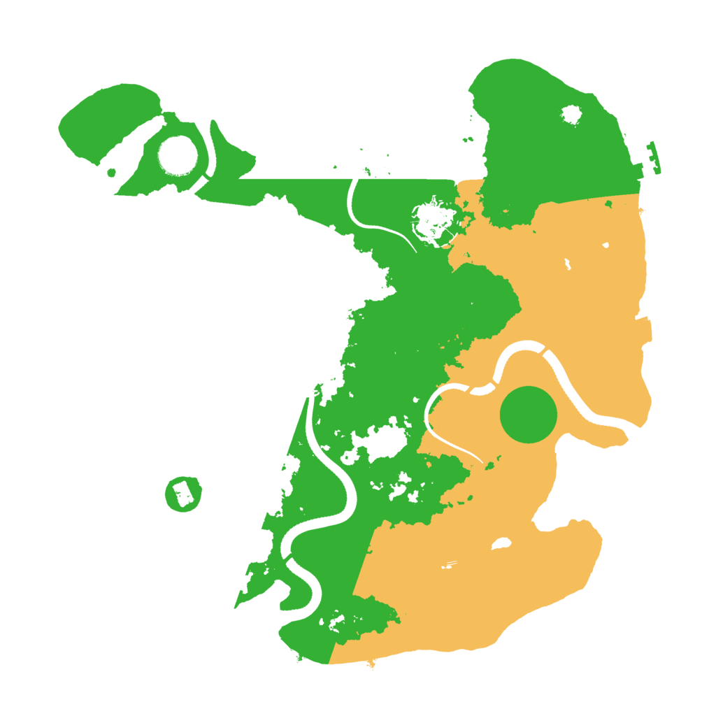 Biome Rust Map: Procedural Map, Size: 3300, Seed: 497219602