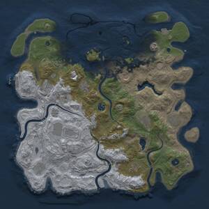 Thumbnail Rust Map: Procedural Map, Size: 4250, Seed: 2020286249, 16 Monuments