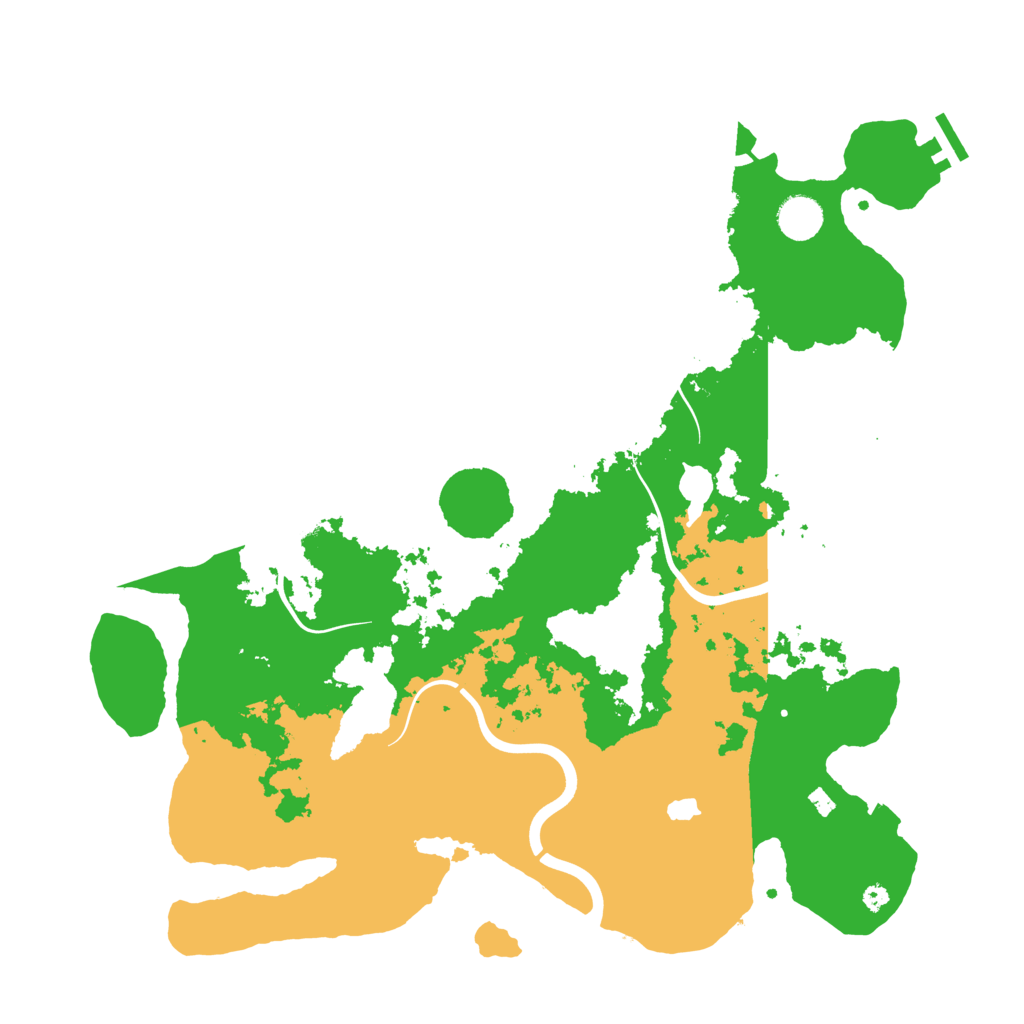 Biome Rust Map: Procedural Map, Size: 4050, Seed: 1460622715