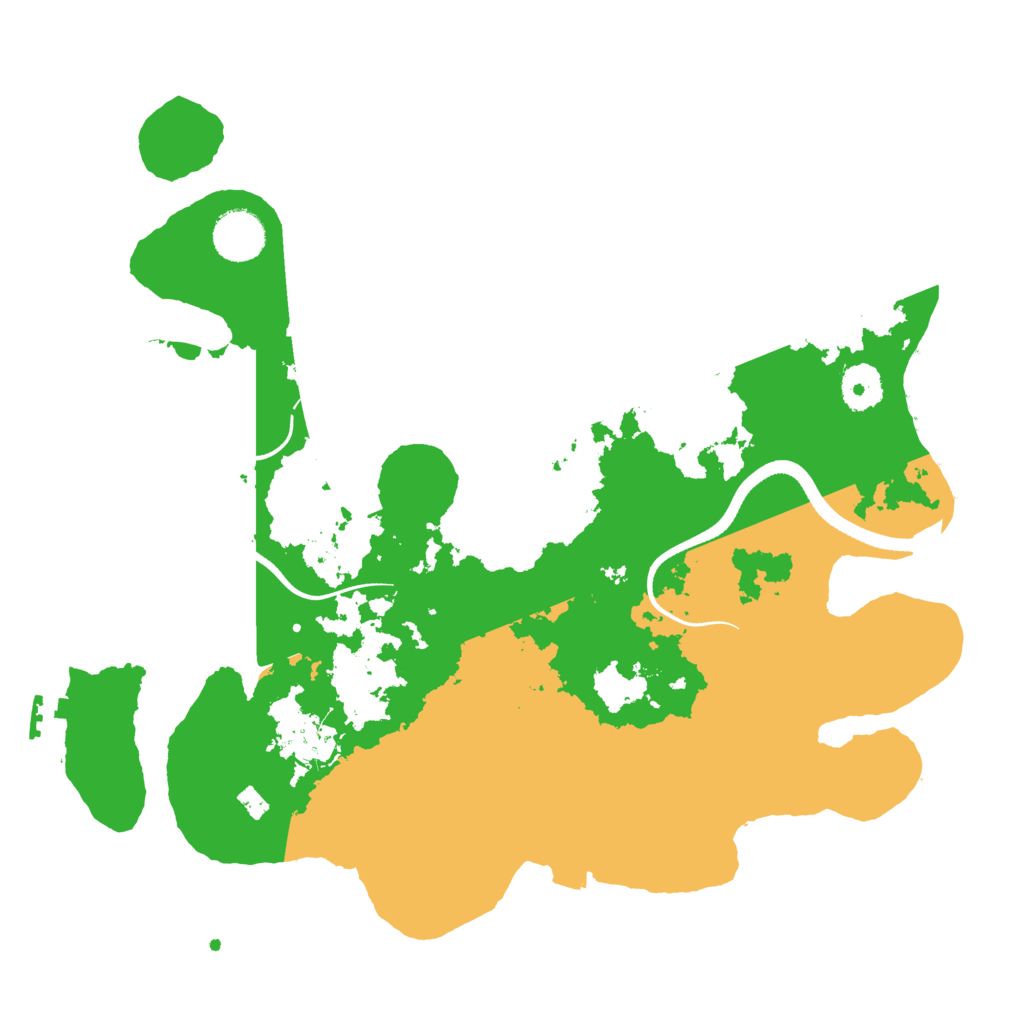 Biome Rust Map: Procedural Map, Size: 3500, Seed: 1986921721