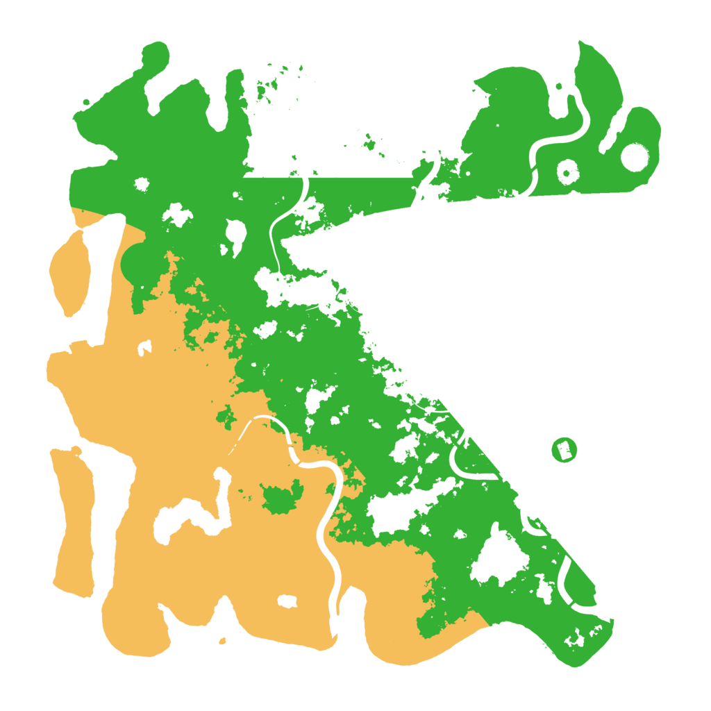 Biome Rust Map: Procedural Map, Size: 4500, Seed: 2058016109