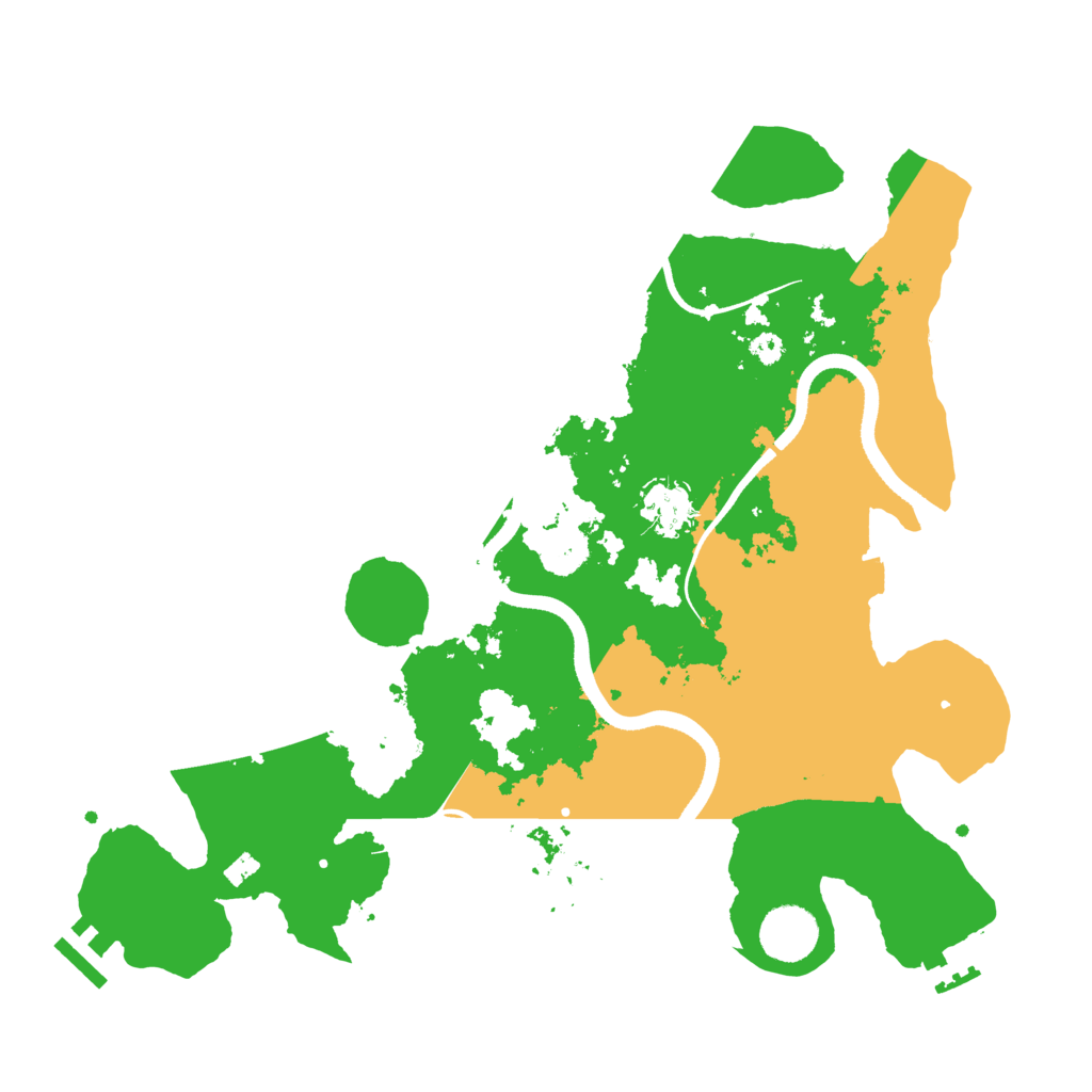Biome Rust Map: Procedural Map, Size: 3500, Seed: 1617160043