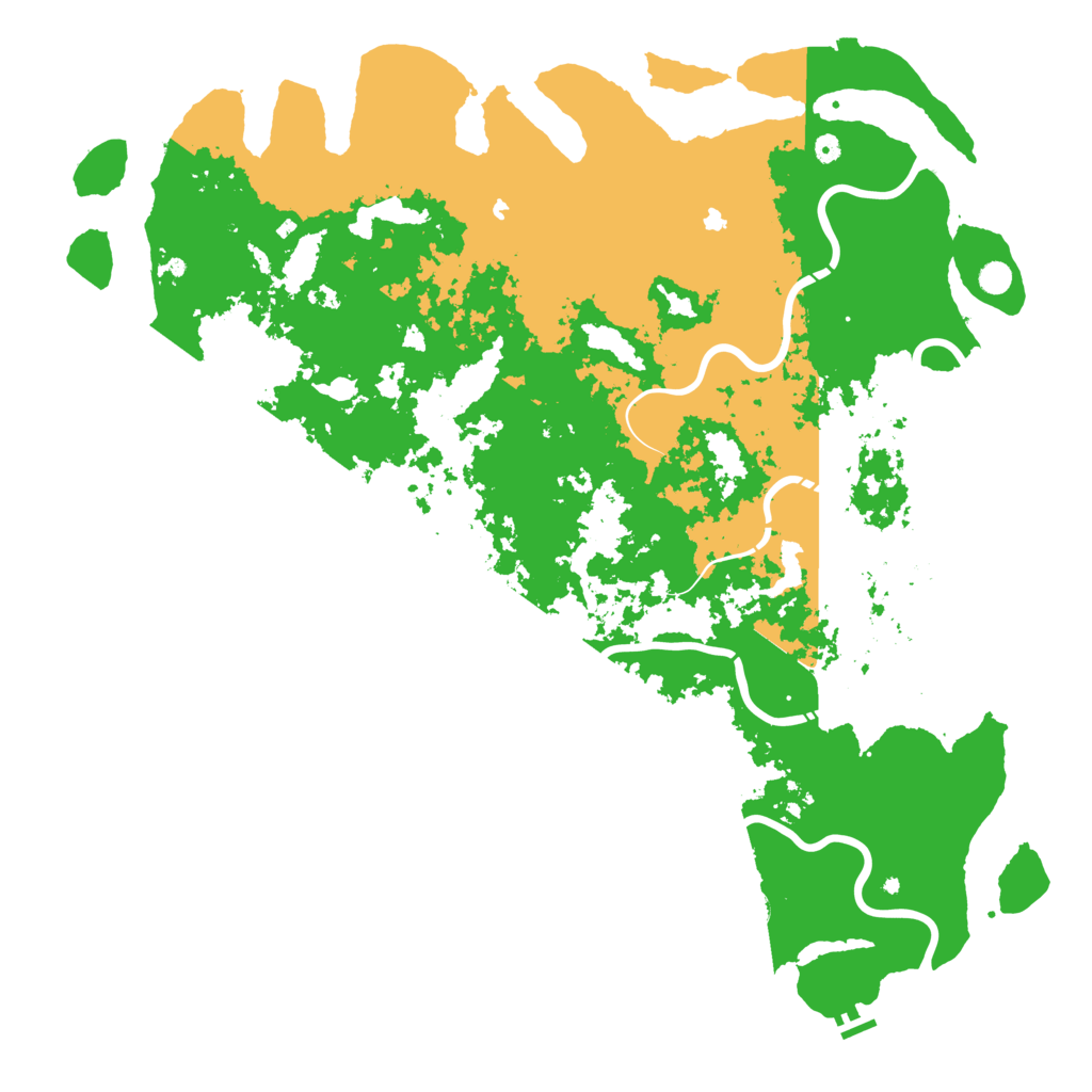 Biome Rust Map: Procedural Map, Size: 6000, Seed: 892026