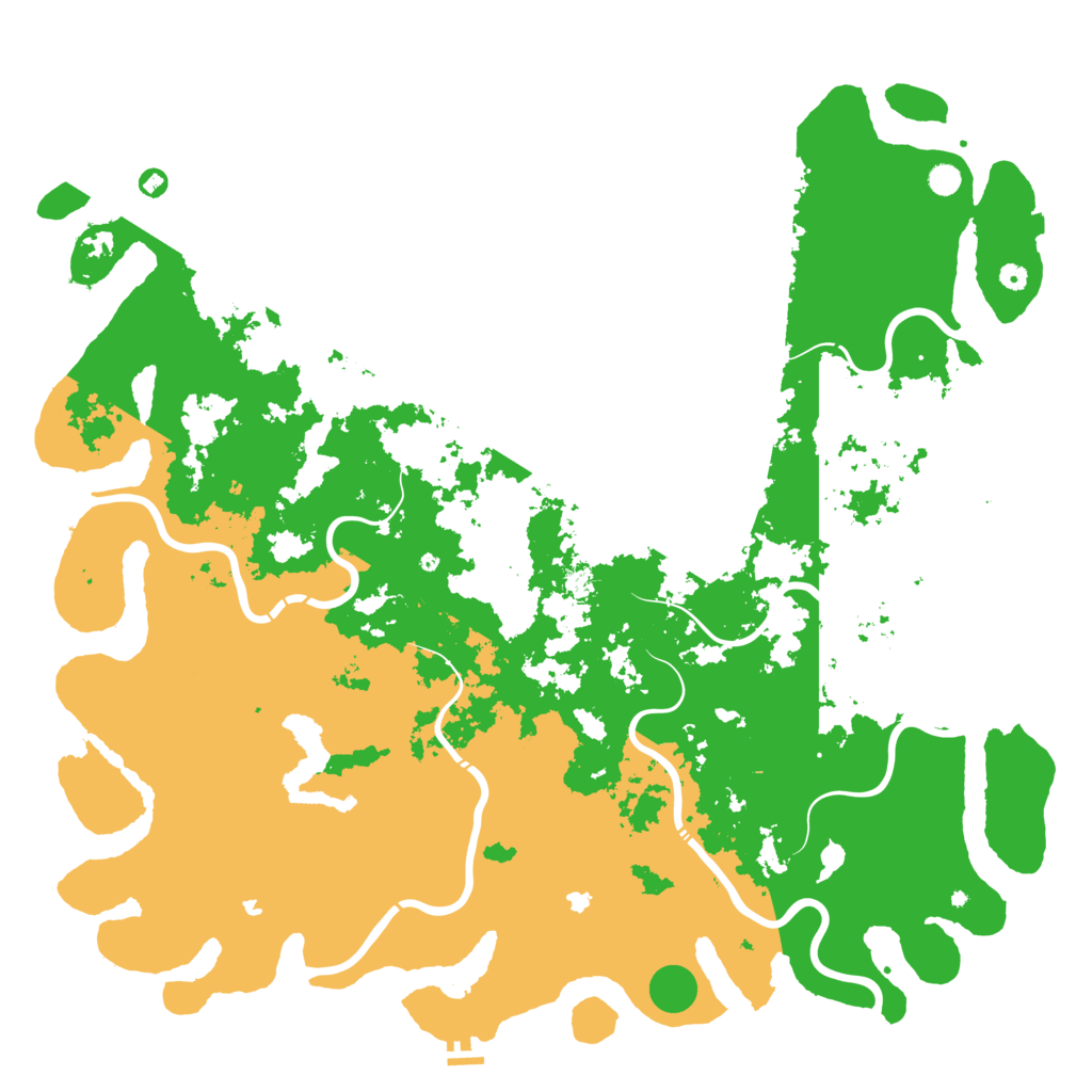 Biome Rust Map: Procedural Map, Size: 6000, Seed: 2147483639