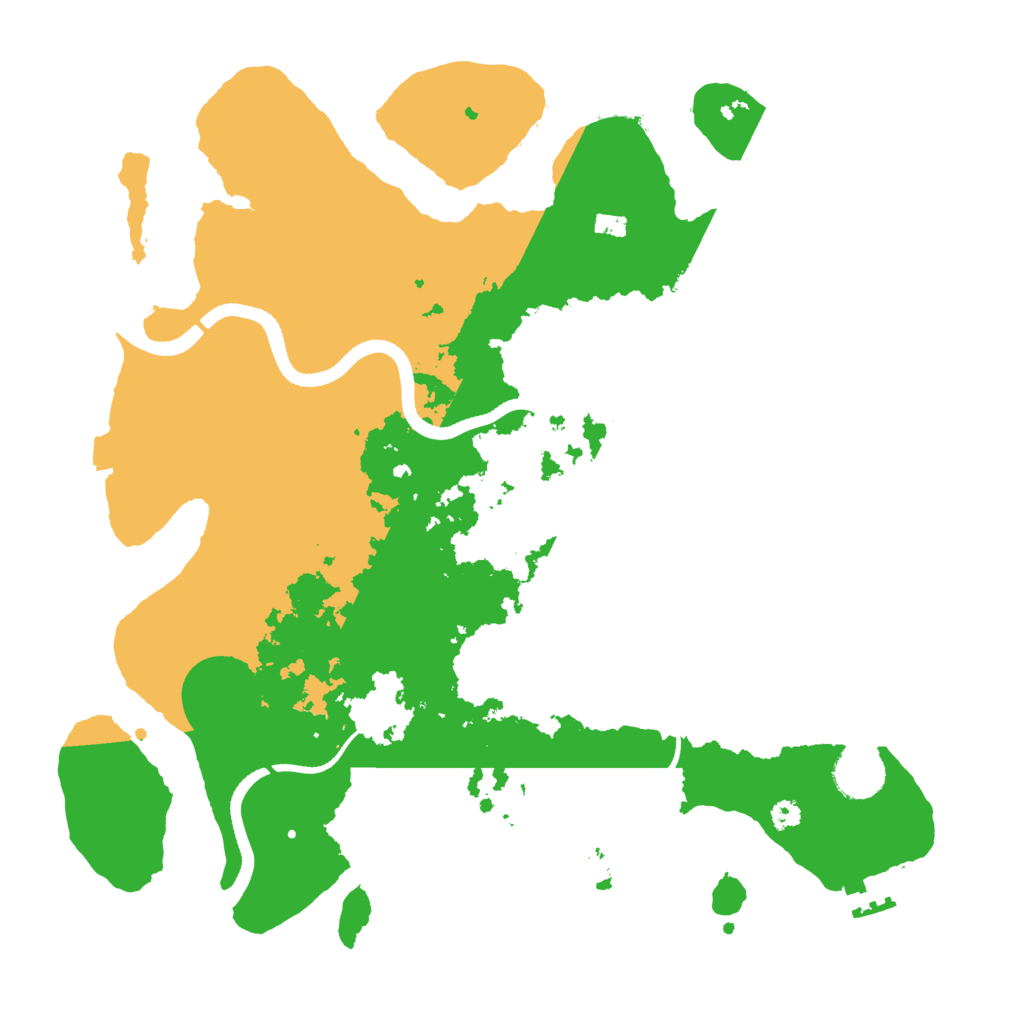 Biome Rust Map: Procedural Map, Size: 3500, Seed: 428563954