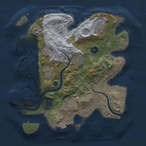 Thumbnail Rust Map: Procedural Map, Size: 3000, Seed: 570120968, 12 Monuments