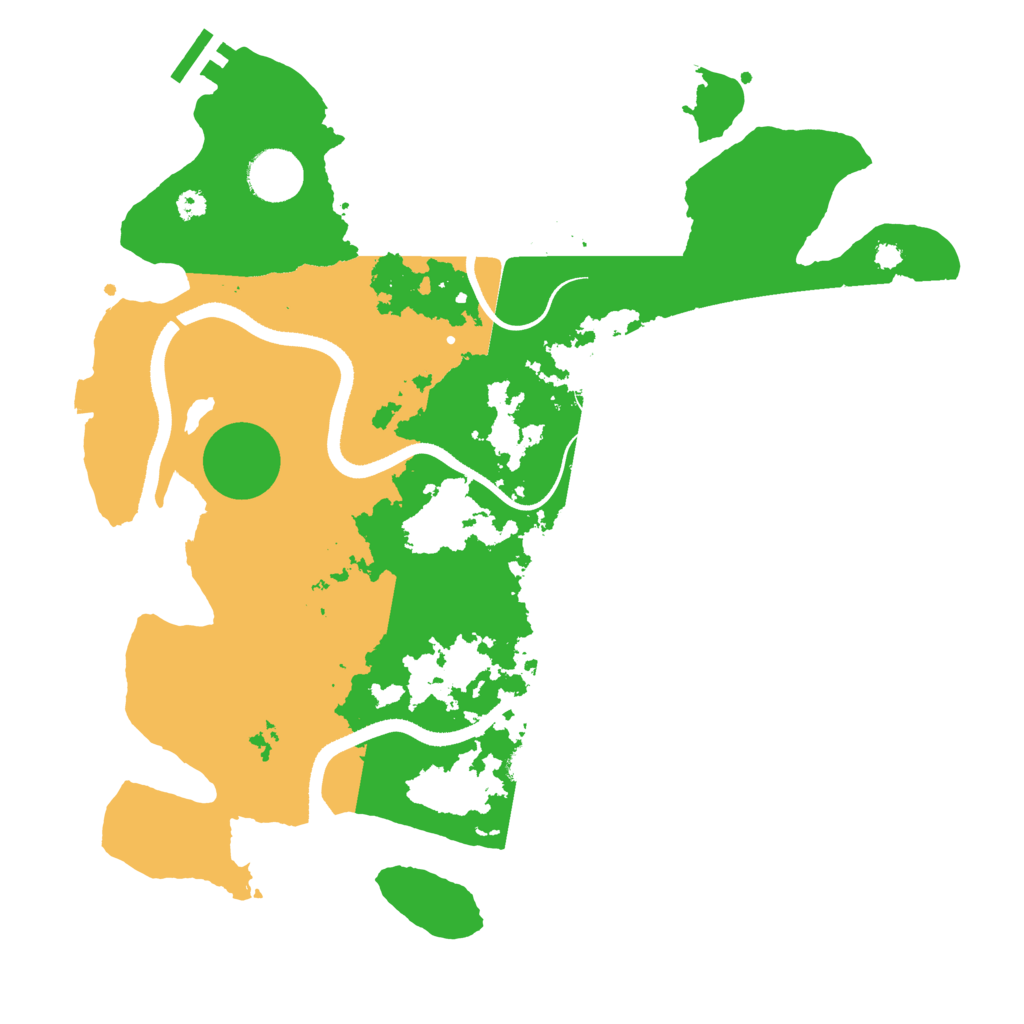 Biome Rust Map: Procedural Map, Size: 3500, Seed: 493978749
