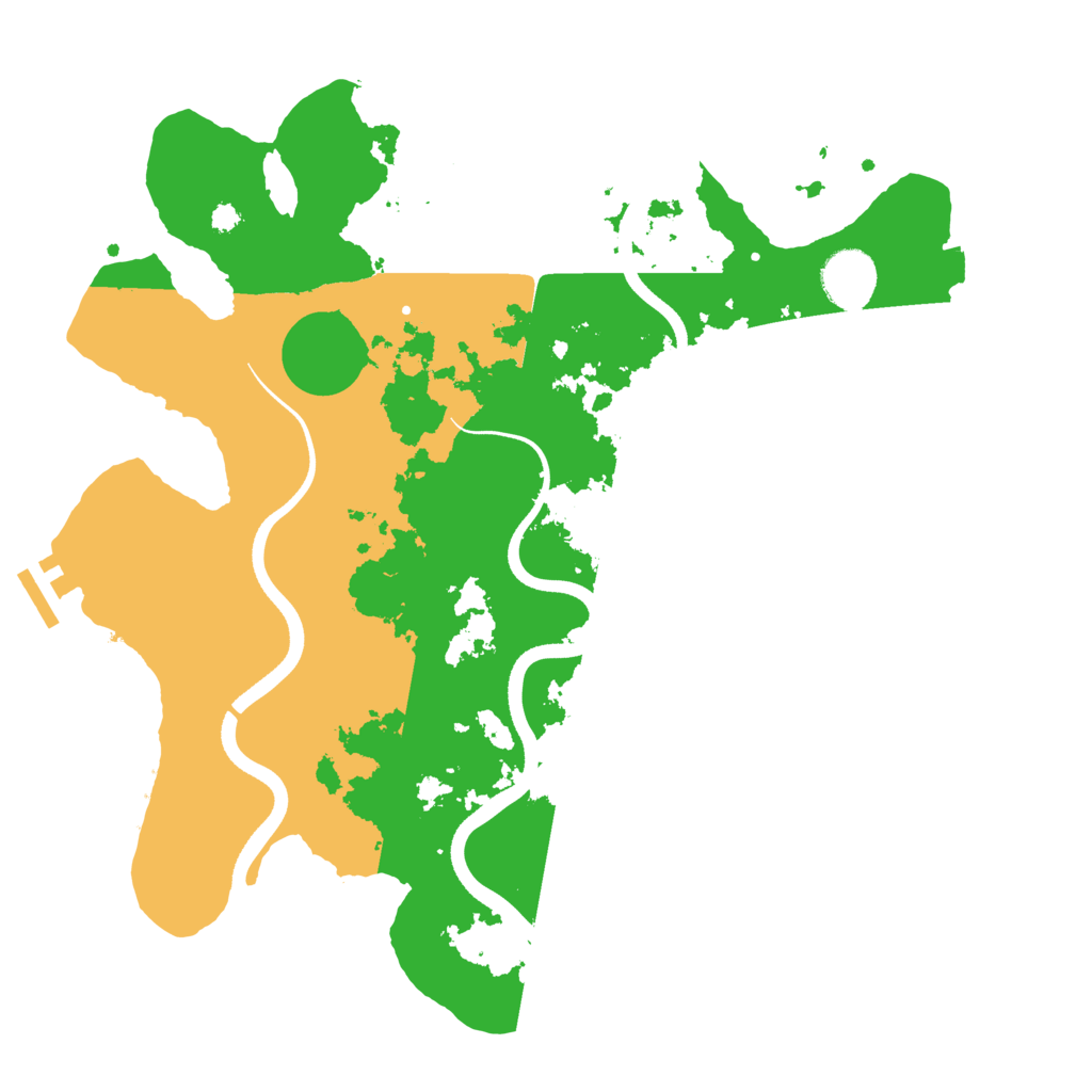 Biome Rust Map: Procedural Map, Size: 3500, Seed: 1232591666