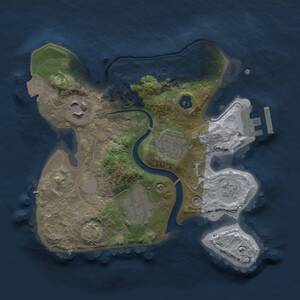 Thumbnail Rust Map: Procedural Map, Size: 2222, Seed: 1211425211, 7 Monuments