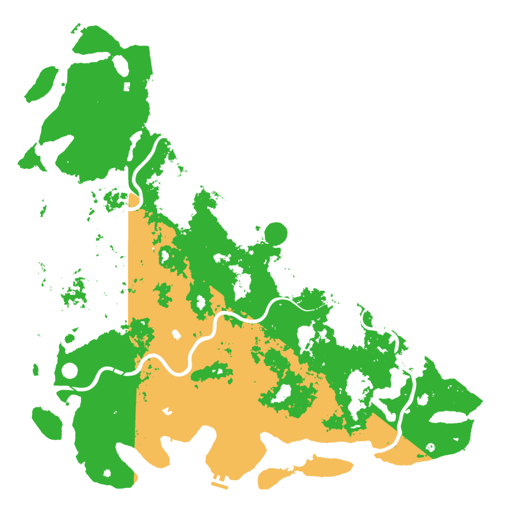 Biome Rust Map: Procedural Map, Size: 6000, Seed: 991204