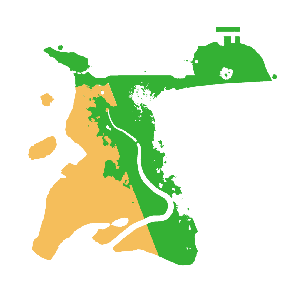 Biome Rust Map: Procedural Map, Size: 2500, Seed: 588161044