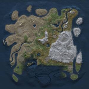 Thumbnail Rust Map: Procedural Map, Size: 4000, Seed: 1567744725, 14 Monuments