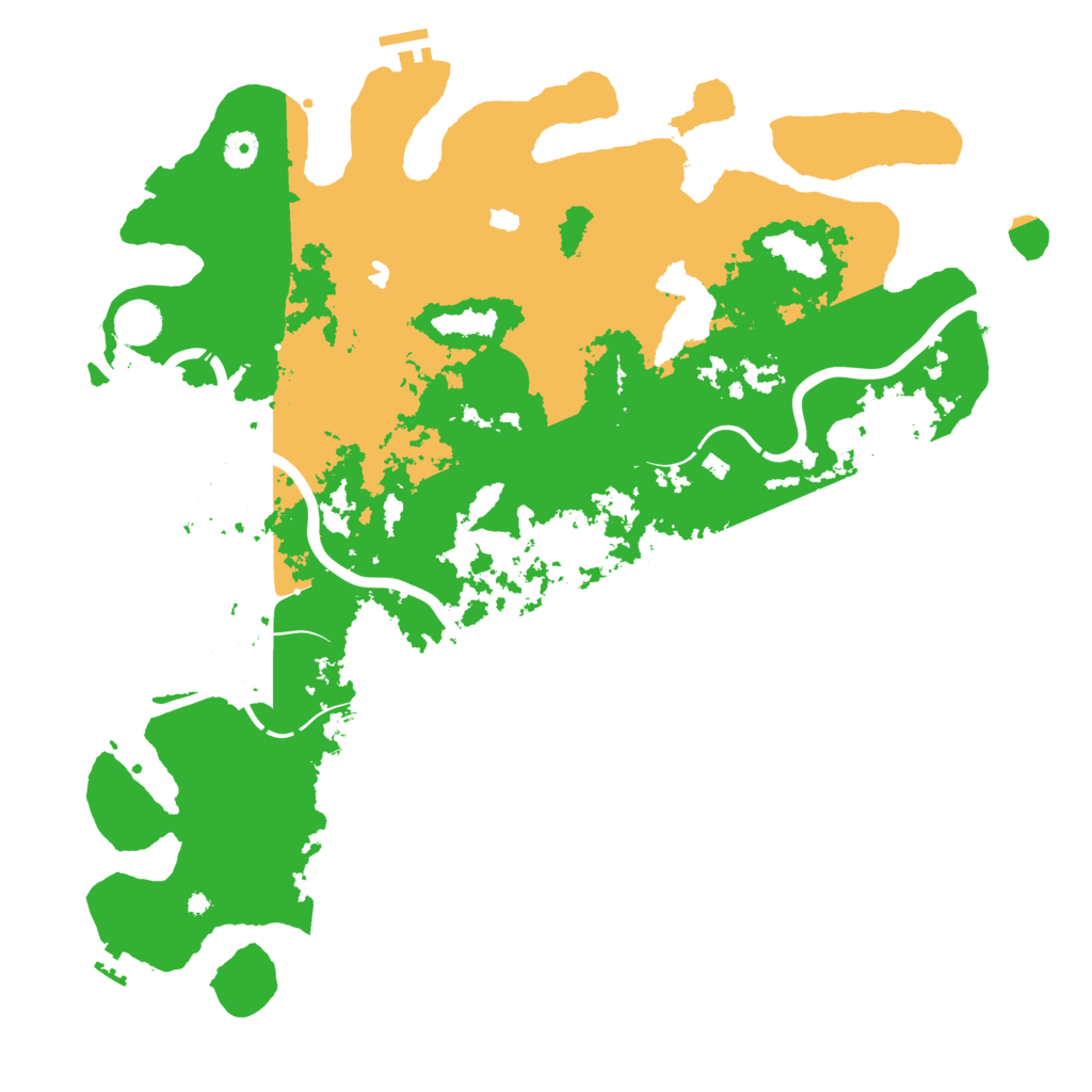 Biome Rust Map: Procedural Map, Size: 4500, Seed: 1166285