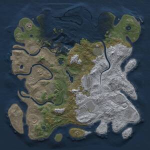 Thumbnail Rust Map: Procedural Map, Size: 4250, Seed: 692370752, 15 Monuments