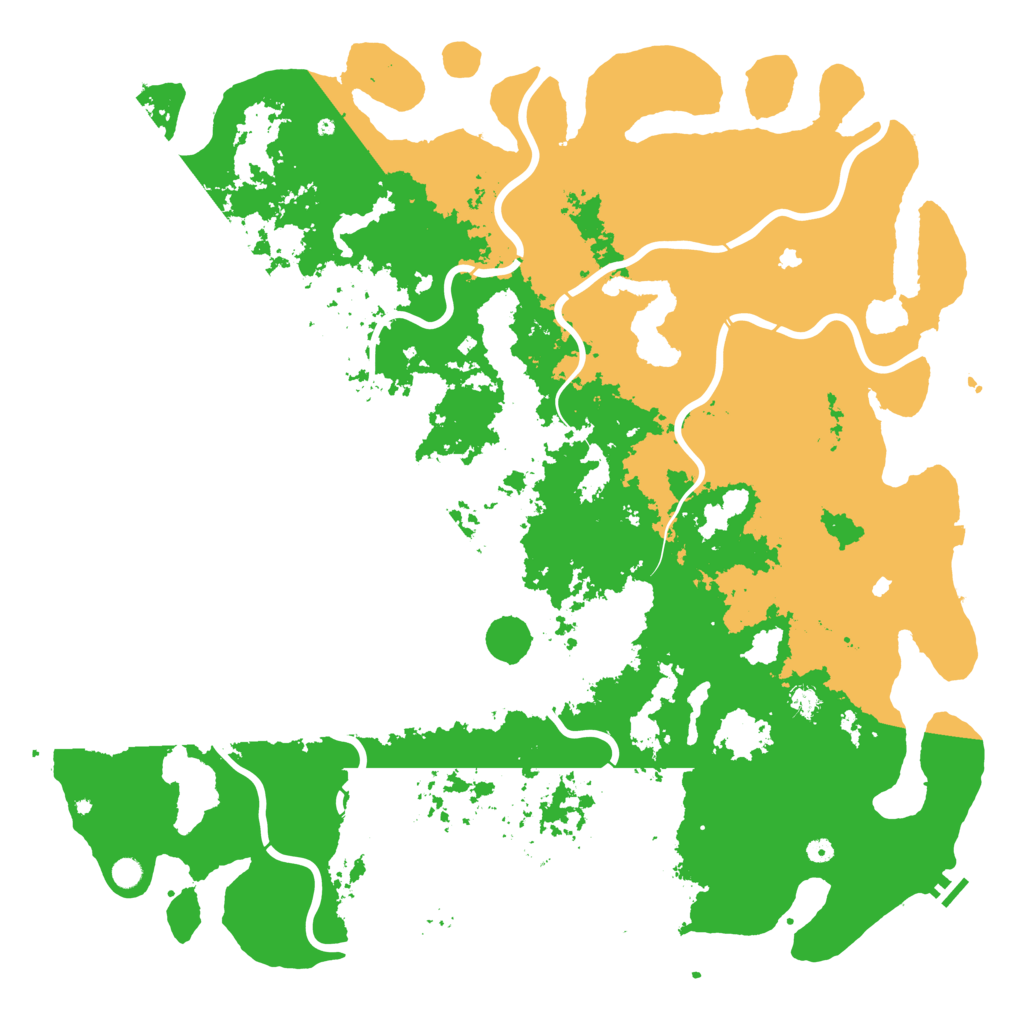 Biome Rust Map: Procedural Map, Size: 6000, Seed: 836241638