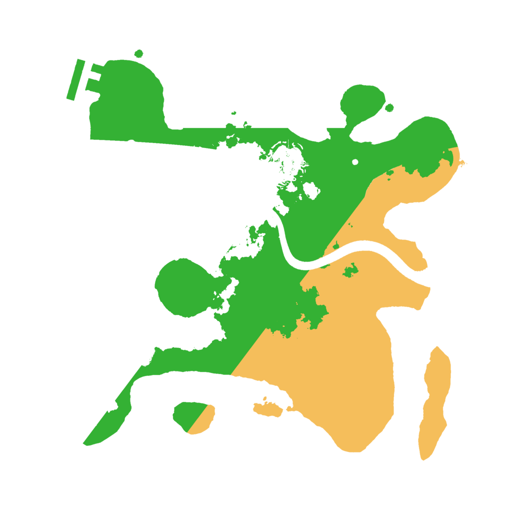 Biome Rust Map: Procedural Map, Size: 2500, Seed: 623456