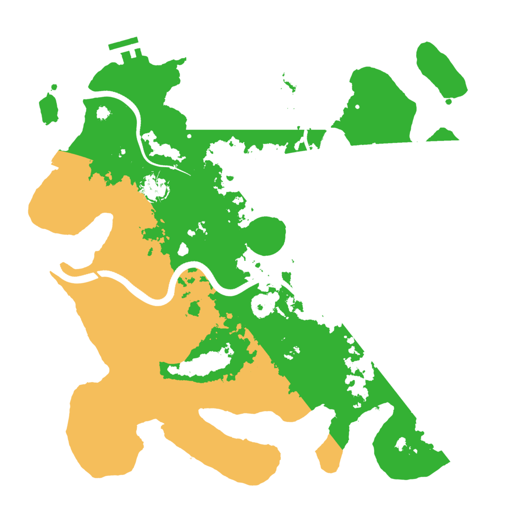 Biome Rust Map: Procedural Map, Size: 3500, Seed: 642223888