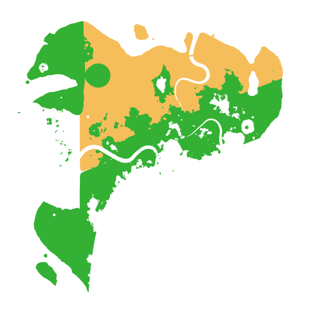 Biome Rust Map: Procedural Map, Size: 3500, Seed: 44888