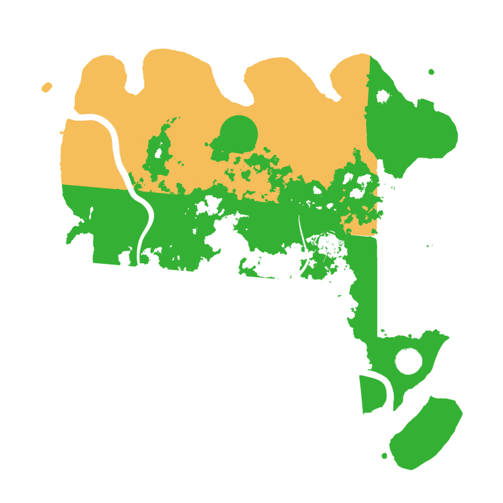 Biome Rust Map: Procedural Map, Size: 3500, Seed: 27373
