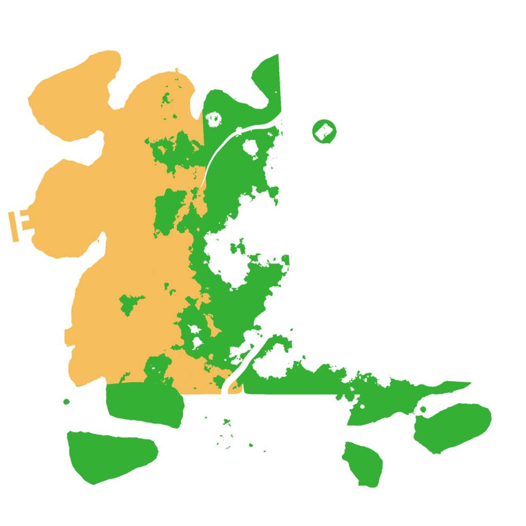 Biome Rust Map: Procedural Map, Size: 3500, Seed: 1040493702