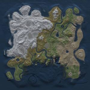 Thumbnail Rust Map: Procedural Map, Size: 4250, Seed: 786158721, 14 Monuments