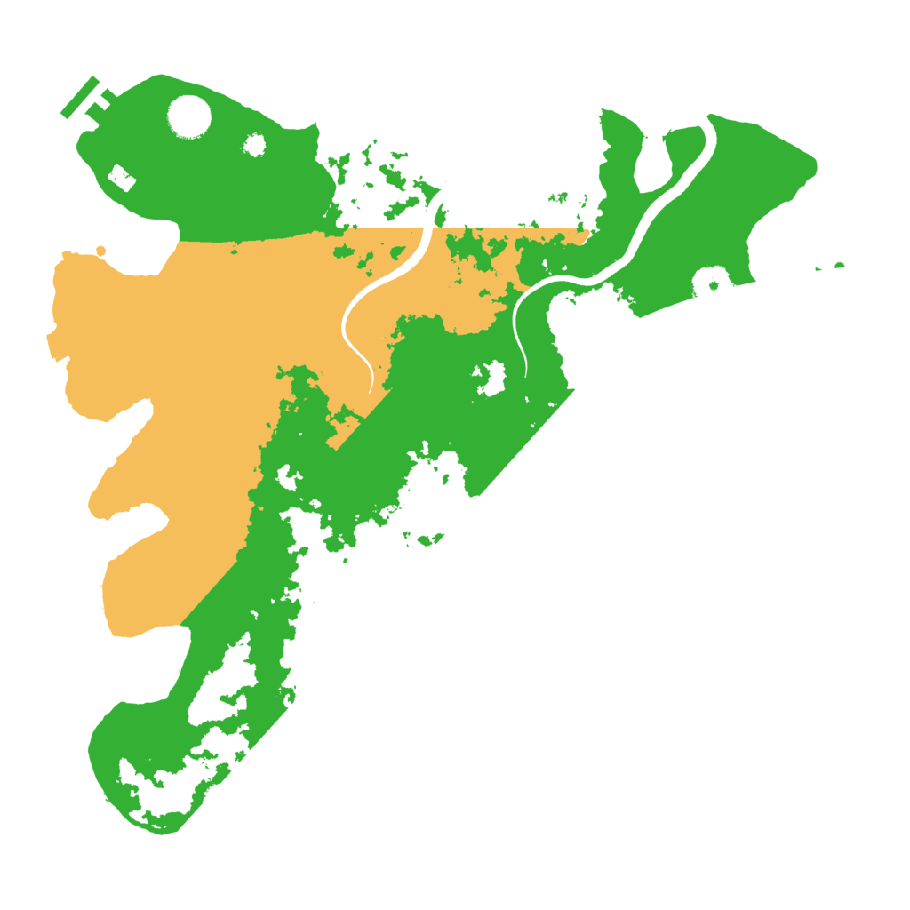 Biome Rust Map: Procedural Map, Size: 3700, Seed: 209190891