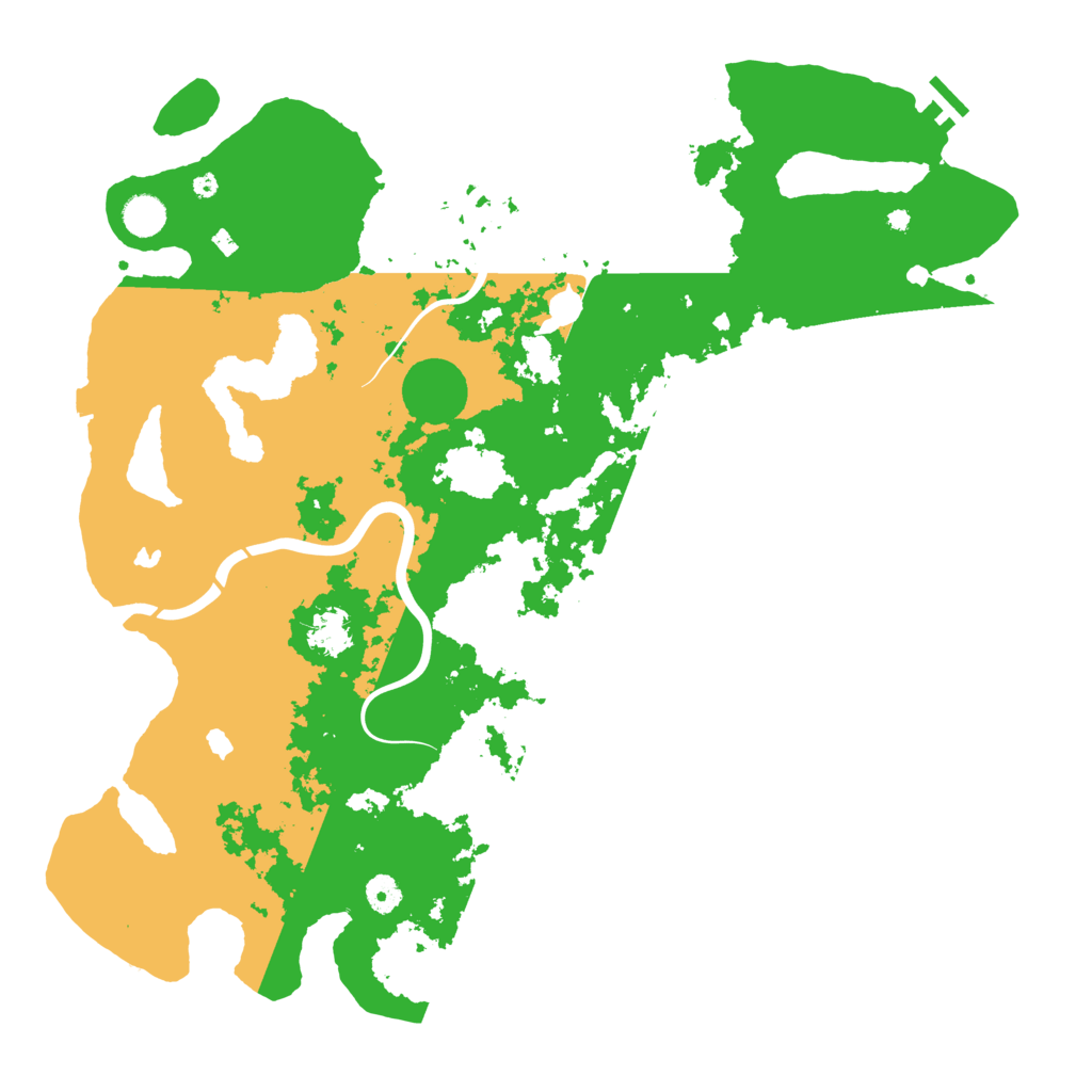 Biome Rust Map: Procedural Map, Size: 4500, Seed: 553805820