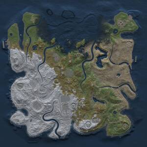 Thumbnail Rust Map: Procedural Map, Size: 4250, Seed: 254692899, 16 Monuments