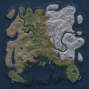 Thumbnail Rust Map: Procedural Map, Size: 4250, Seed: 8471923, 17 Monuments