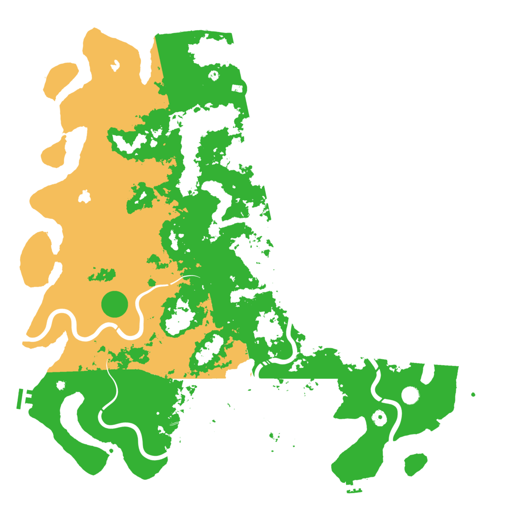 Biome Rust Map: Procedural Map, Size: 5000, Seed: 1076518206