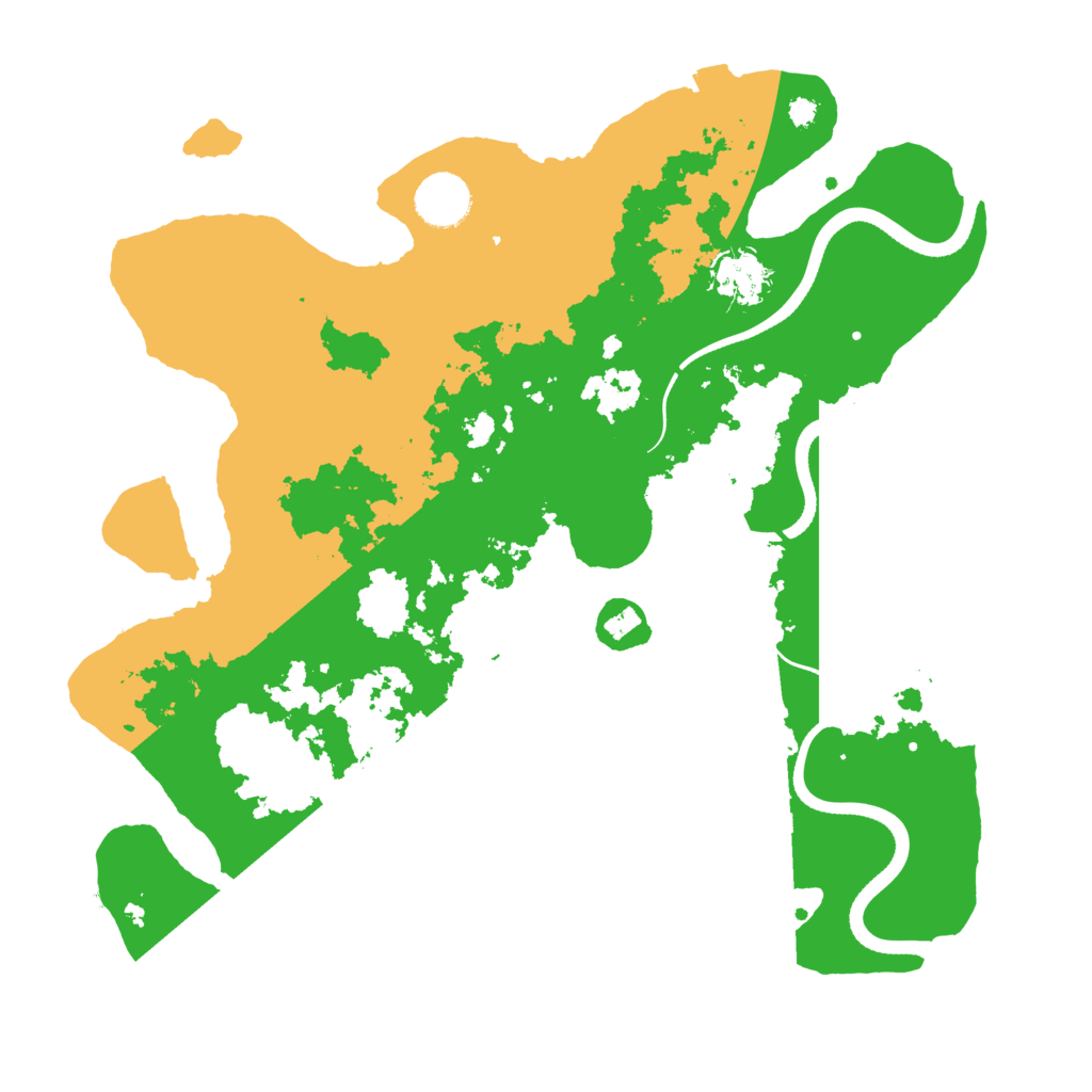 Biome Rust Map: Procedural Map, Size: 3500, Seed: 145823