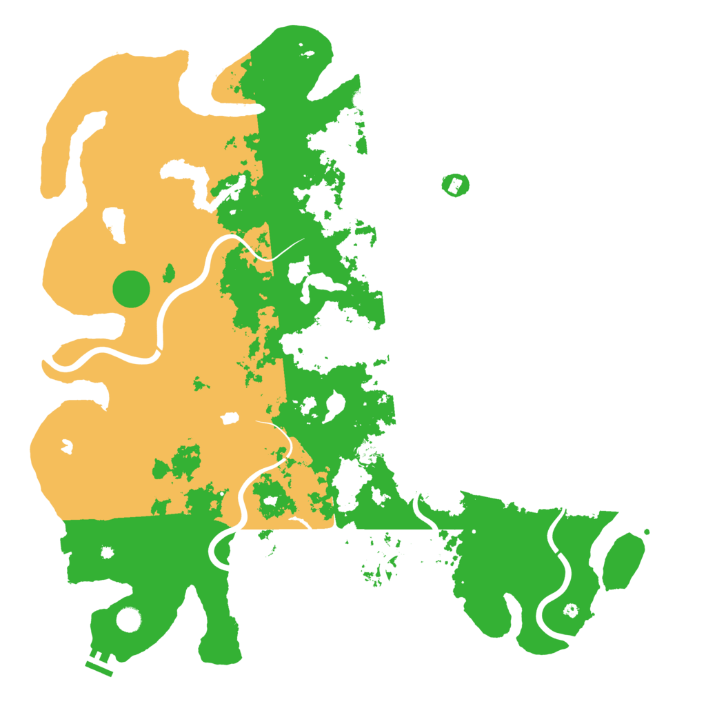 Biome Rust Map: Procedural Map, Size: 5000, Seed: 25143856