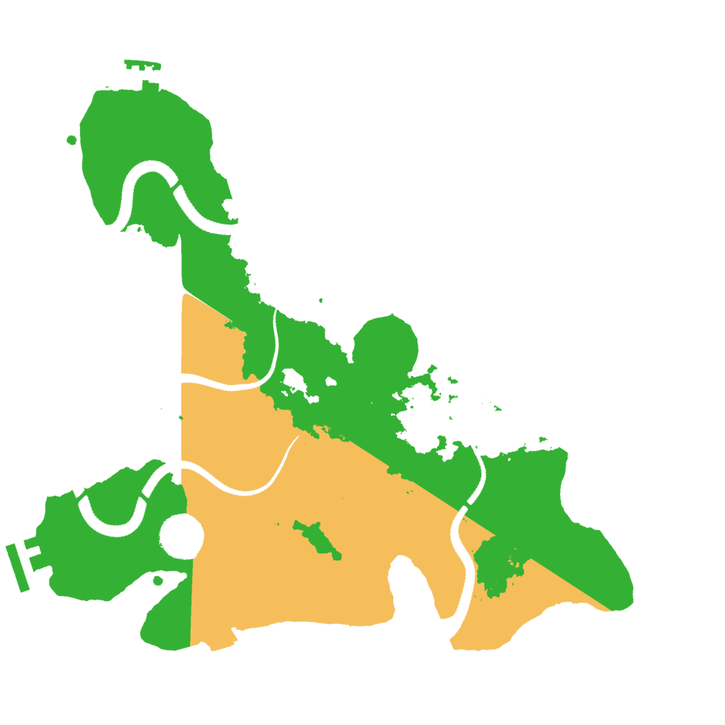 Biome Rust Map: Procedural Map, Size: 3000, Seed: 376970942