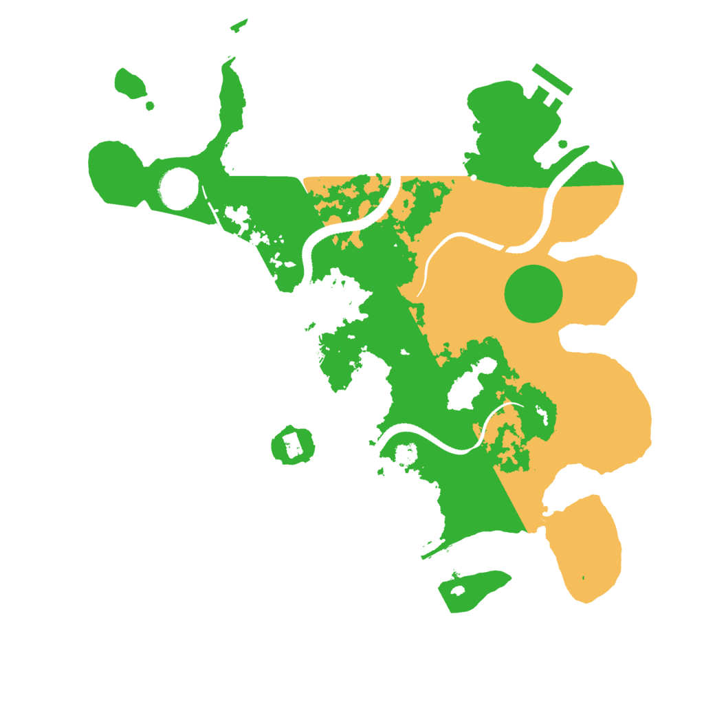 Biome Rust Map: Procedural Map, Size: 3200, Seed: 254026440