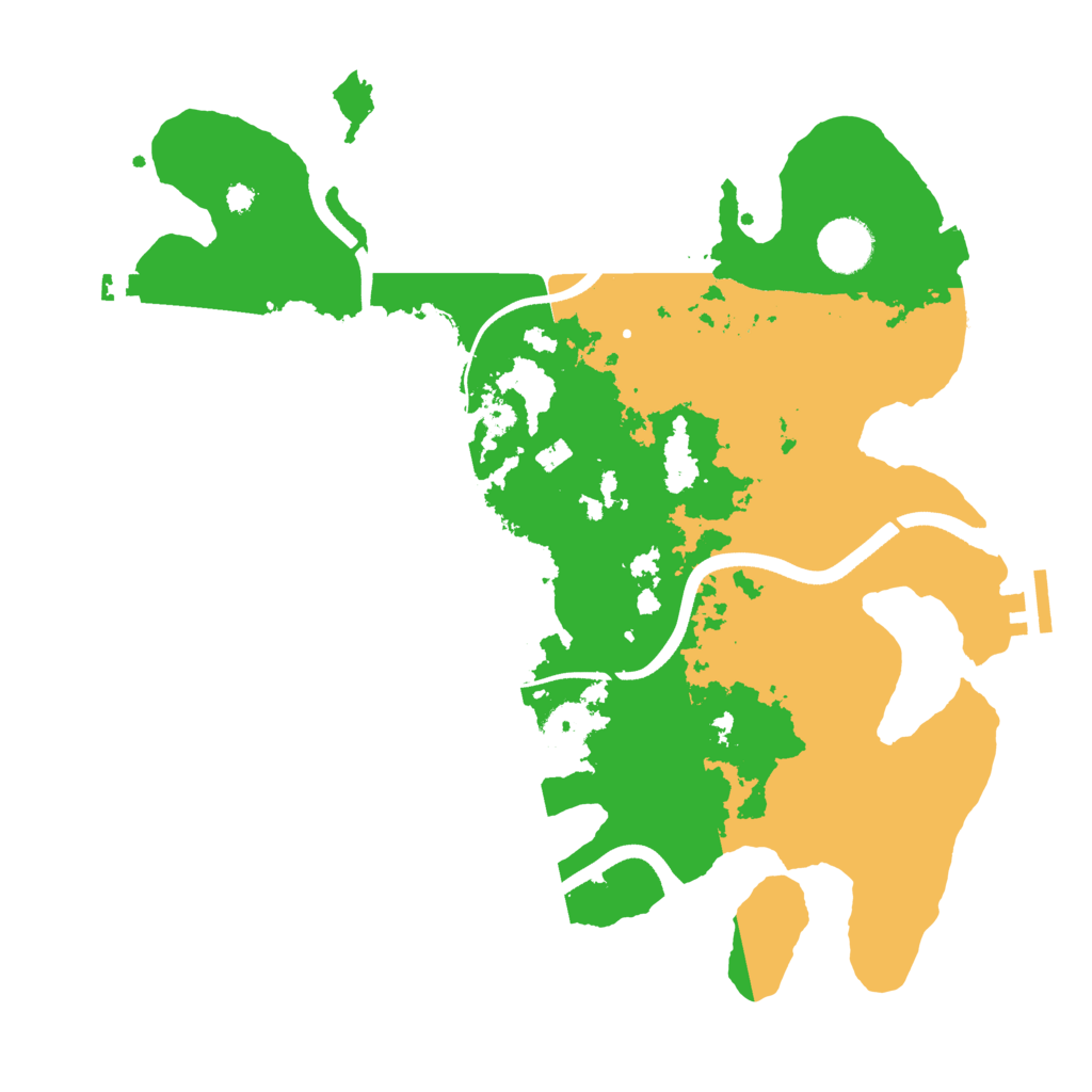 Biome Rust Map: Procedural Map, Size: 3500, Seed: 887810601