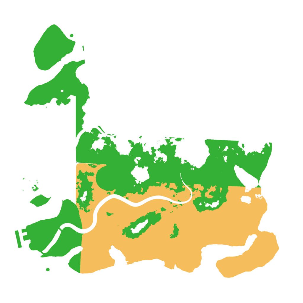 Biome Rust Map: Procedural Map, Size: 3500, Seed: 24879846
