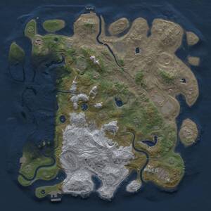 Thumbnail Rust Map: Procedural Map, Size: 4500, Seed: 97730815, 17 Monuments